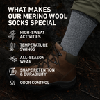Merino Crew Boot Socks BUY 2 GET 2 PAIRS FREE