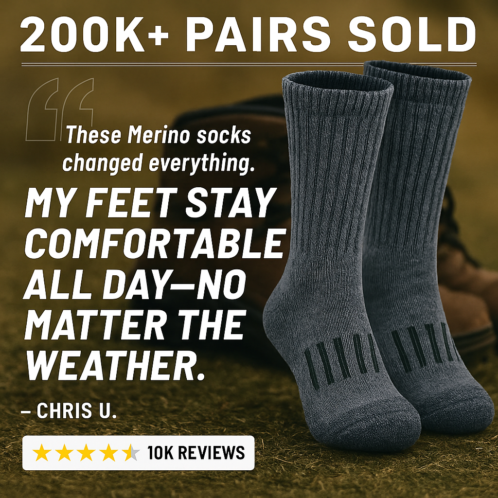 Merino Crew Boot Socks BUY 2 GET 2 PAIRS FREE